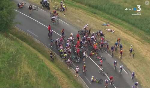 Tour de France : Vidéo choc de la chute de plusieurs cyclistes, la course interrompue et terrible abandon