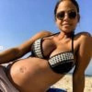 Christina Milian enceinte de M. Pokora: ventre très arrondi et bikini à la plage