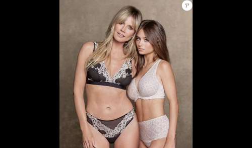 Heidi Klum en lingerie avec sa fille Leni : shooting photo d'un duo très complice