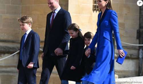 Prince Louis : Short et cravate pour sa 1ère messe de Pâques, le petit dernier a bien changé !