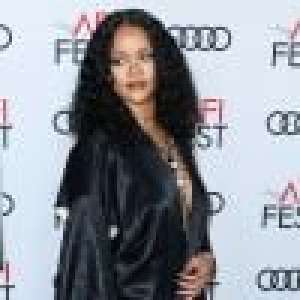 Rihanna : Décolleté plongeant et robe fendue vintage pour une soirée cinéma