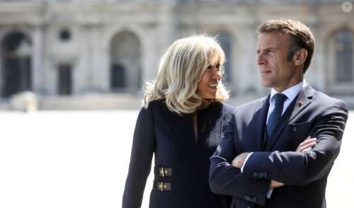 Emmanuel et Brigitte Macron : Couple soudé et solennel pour une virée parisienne, la première dame sobre mais élégante