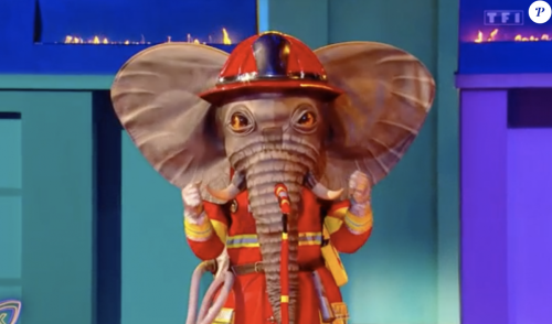 Mask Singer 4 - L'Eléphant pompier : un proche de Vitaa se cache-t-il derrière le costume ?
