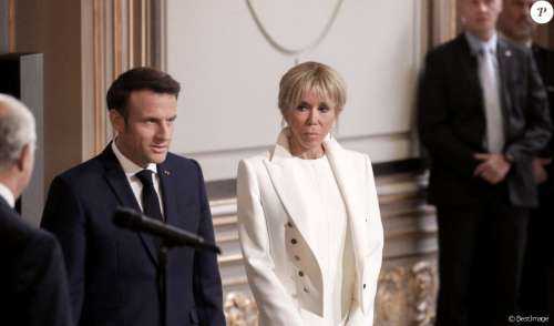 Investiture d'Emmanuel Macron : Brigitte Macron impressionne en blanc Vuitton, devant François Cluzet