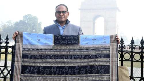 Du pays de Kausalya, le sari Ram Setu déploie un tissage rare
