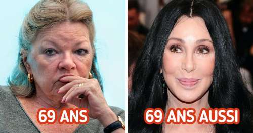 Nous avons comparé 15 duos de célébrités françaises et étrangères du même âge
