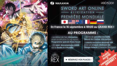 Projection Sword Art Online Alicization à Paris (Le 16 septembre 2018)