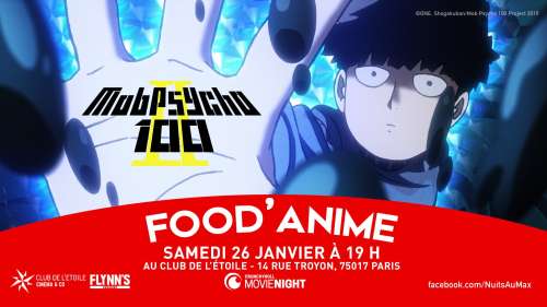 Food'Anime Mob Psycho 100 à Paris (Le 26 janvier 2019)