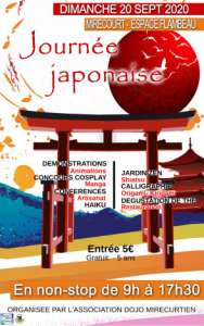 4e journée japonaise  à Mirecourt (Le 20 septembre 2020)