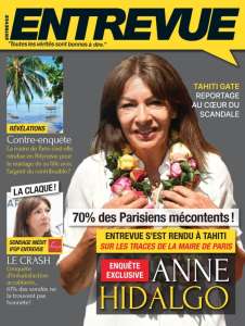 Anne Hidalgo – Entrevue publie un dossier explosif sur son voyage à Tahiti et un sondage Ifop accablant : 70% des Parisiens sont mécontents ! Une enquête à retrouver le 6 janvier…