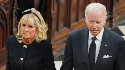 President Joe Biden and First Lady Jill Biden Attend Queen Elizabeth II's Funeral