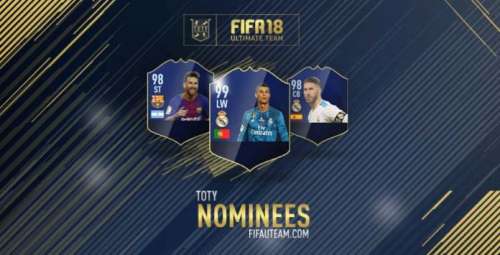 FIFA 18 TOTY Nominees – Team of the Year Players Shortlist