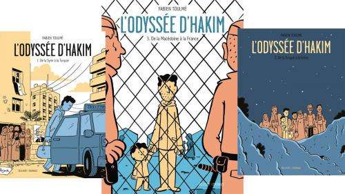 BD, bande dessinée. De la Syrie à la France, Hakim est enfin arrivé