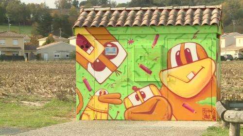 Dans le Lot-et-Garonne, des transformateurs EDF relookés version street art