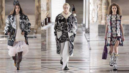 Vuitton clôt la Paris Fashion Week virtuelle automne-hiver 2021-22 avec ses tenues avant-gardistes, au Louvre