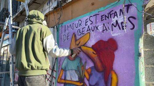 Après avoir coloré les rues, le graffeur Selor et son Mimil s'exposent dans un institut de Bordeaux