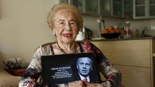Mimi Reinhardt, la secrétaire d'Oskar Schindler, rédactrice de la liste des juifs sauvés par l'industriel allemand, est morte à 107 ans