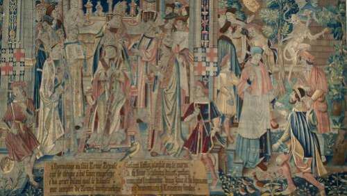 Les tapisseries retraçant la vie de l'évêque Saint Remi à Reims vont être restaurées en Belgique