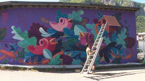 En Savoie, la ville de Moûtiers se transforme grâce à son festival de street art