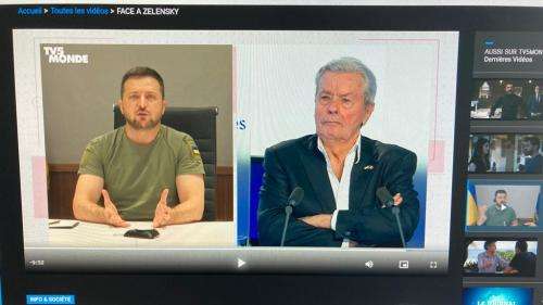 Alain Delon rencontre Volodymyr Zelensky et apporte son soutien au peuple ukrainien