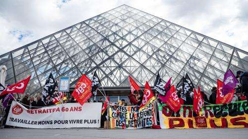Réforme des retraites : le musée du Louvre bloqué depuis lundi matin par des grévistes