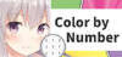 Anime Manga Style Girl - Color By Number Pixel Art Coloring