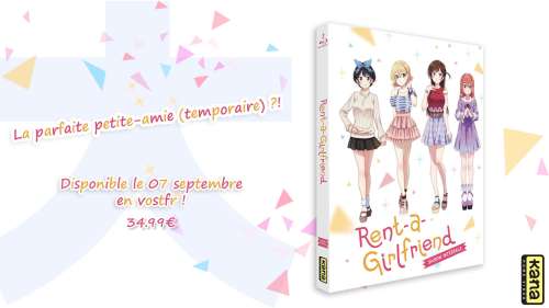Quatre petites amies vous attendent dans notre collection Blu-ray vostfr avec « Rent-a-girlfriend » !
