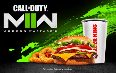 Call of Duty Modern Warfare II : Un skin d’opérateur offert… chez Burger King