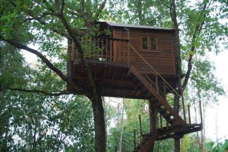 Tourisme					Cette cabane dans les arbres construite par Joseph à Vierzon est une chambre d'hôtes