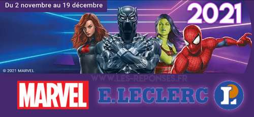 Cartes Marvel Leclerc 2021 : Échange, achat et vente