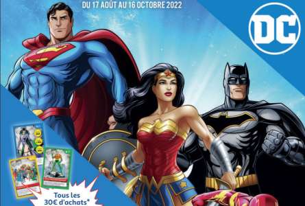 Echange, achat et vente cartes DC Comics Auchan 2022