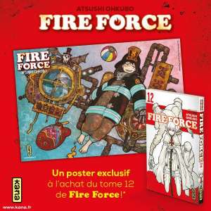 Un poster Fire Force offert par Kana