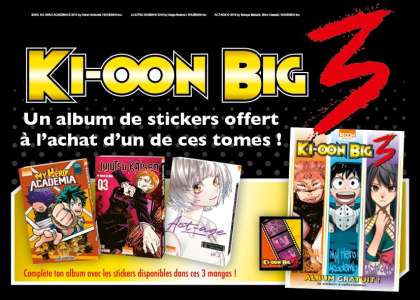 Ki-oon offrira un album de stickers sur ses séries du Shônen Jump