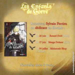Sylvain Ferrieu, l'auteur du light-novel français Les Enfants de Gorre, en tournée de dédicaces dès demain
