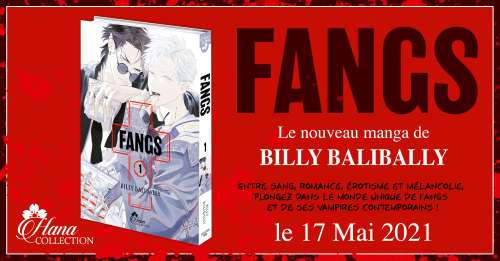 FANGS, nouveau manga de Billy Balibally chez Boy's Love