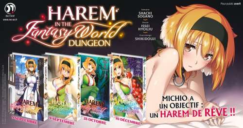 Le manga Harem in the Fantasy World Dungeon annoncé par Meian