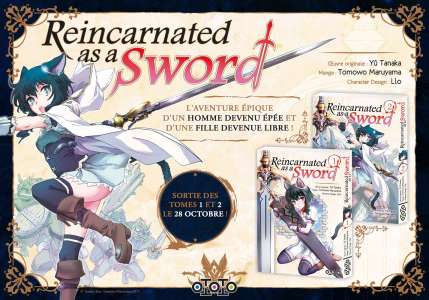 Le manga Reincarnated as a sword annoncé par Ototo
