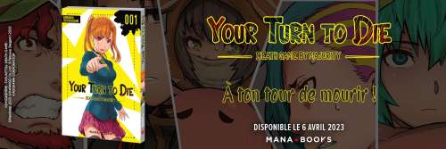 Le manga Your Turn to Die annoncé par Mana Books