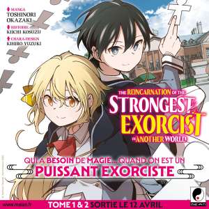 Le manga The Reincarnation of the Strongest Exorcist in Another World annoncé par Meian