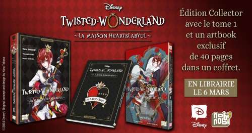 Le tome 1 de Twisted-Wonderland - La Maison Heartslabyul en édition limitée