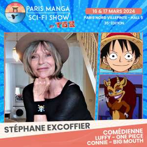 Stéphane Excoffier, la voix française de Luffy, invitée à Paris Manga.