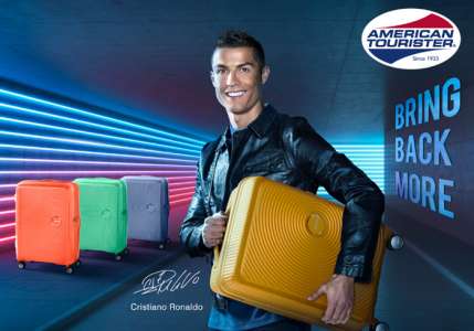 Cristiano Ronaldo, nouvelle égérie d’American Tourister