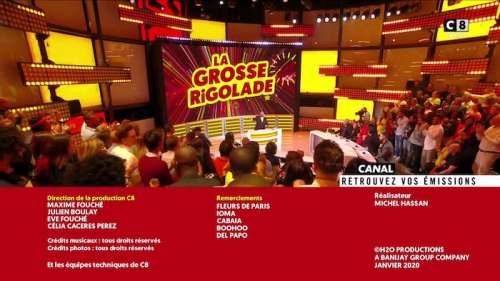 Audience « La grosse rigolade » du 17 janvier 2020 (+ replay)