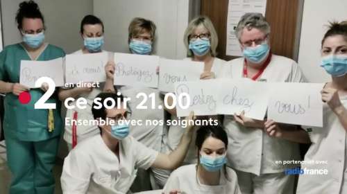 « Ensemble avec nos soignants » : émission spéciale en direct ce soir sur France 2 (invités et vidéo)