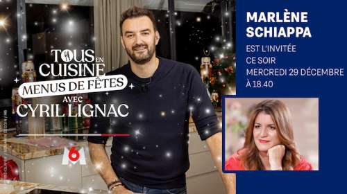 « Tous en cuisine » du mercredi 29 décembre 2021 :  ingrédients et ustensiles des recettes de ce soir avec Marlène Schiappa en invitée !