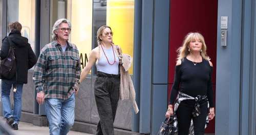 Kate Hudson fait du shopping avec Goldie Hawn et Kurt Russell : photos