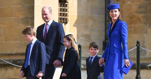 Le prince William et Kate Middleton amènent les enfants à la messe de Pâques : photos