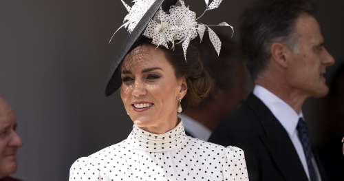 Kate Middleton porte une robe à pois pour Order of the Garter : photos
