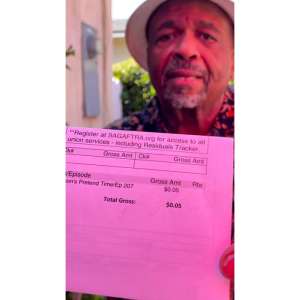 William Stanford Davis d’Abbott Elementary partage un chèque résiduel de 0,05 $