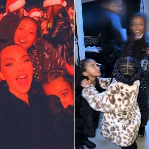 Kim Kardashian amène ses filles dans le nord de Chicago au concert de Mariah Carey